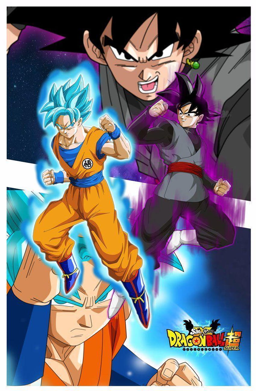 Goku Black Super Saiyan Rose DBS Anime, goku vs black HD telefon duvar kağıdı