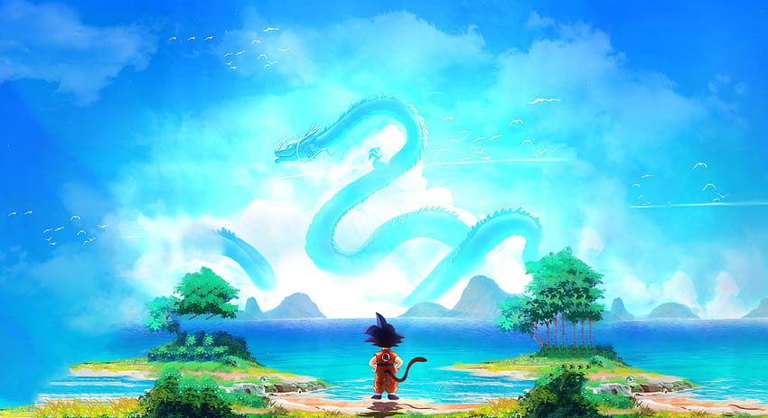 Goku Shenron Dragon Ball, драконова топка 2021 HD тапет