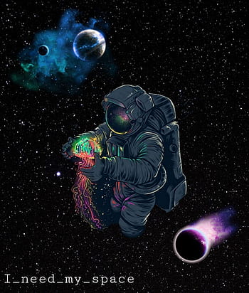 Spaced Out Astronaut - Black Light Poster – TrippyStore