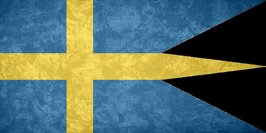 Bandeira da Suécia, império sueco papel de parede HD