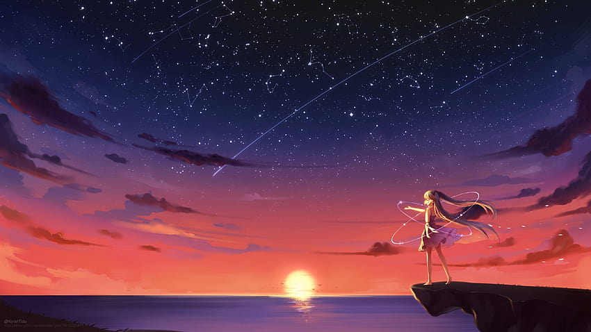 Share 79+ anime sunset aesthetic latest - highschoolcanada.edu.vn