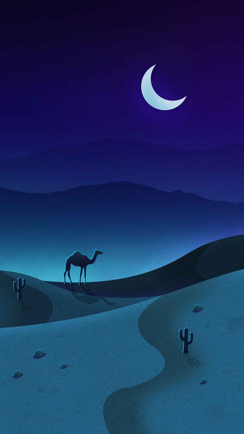 Camel Night Desert IPhone – Wektor PNG, PSD, Clipart, Szablony, Sahara Camel Night Tapeta na telefon HD