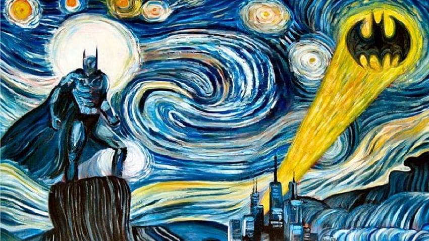 Vincent Van Gogh Malam Berbintang Wallpaper HD
