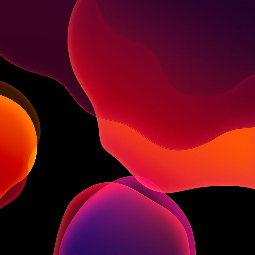 iOS 13, iPadOS, Dark mode, Red, Gradient, , Abstract, orange dark red and black gradient android HD phone wallpaper