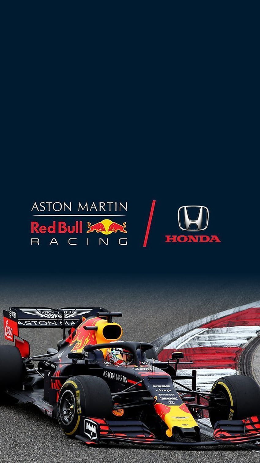 RedBull Racing HONDA, móvil logo red bull fondo de pantalla del teléfono