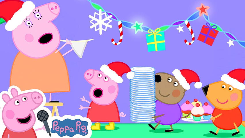 Christmas Songs for Children, peppa pig christmas HD wallpaper