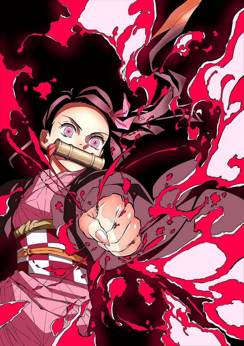 Das Beste für Nezuko Kamado Demon Slayer: Kimetsu no Yaiba, Kimetsu no yaiba iPhone 12 HD-Handy-Hintergrundbild