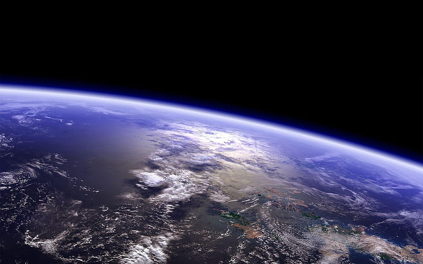 Pemandangan Bumi dari Luar Angkasa, bumi dari luar angkasa Wallpaper HD
