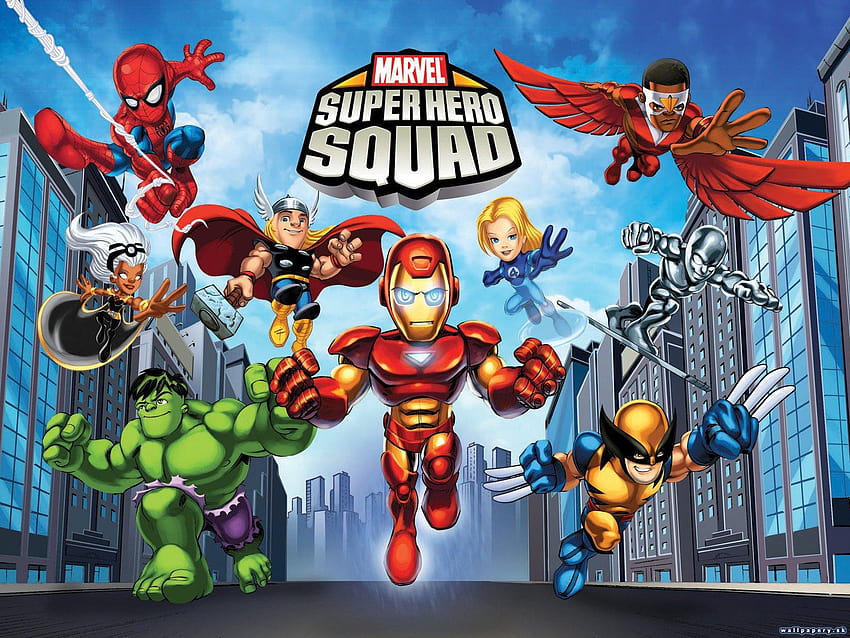 MARVEL SUPER HERO SQUAD онлайн супергерой герои герои 1mshs екшън, marvel super hero squad 3d HD тапет