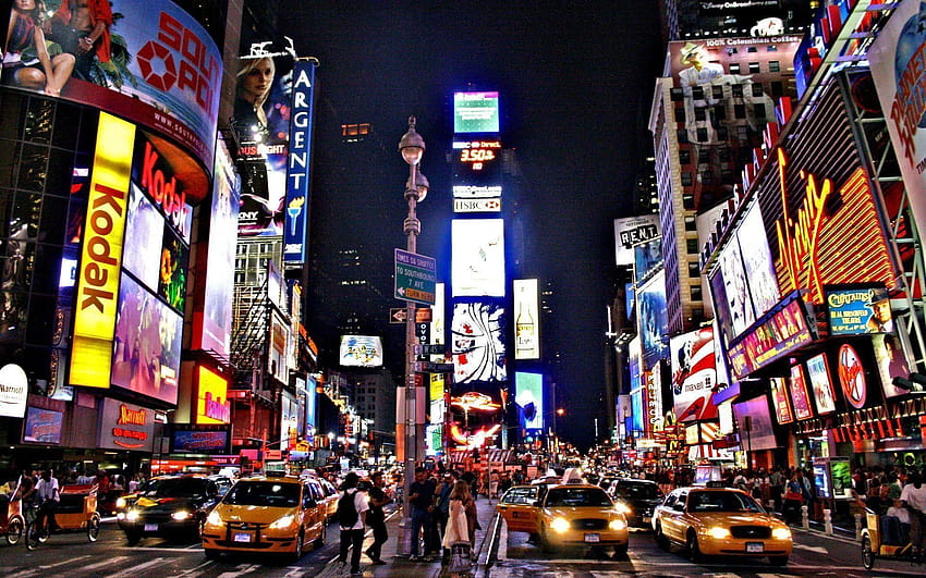 7 Times Square, computer nyc HD wallpaper