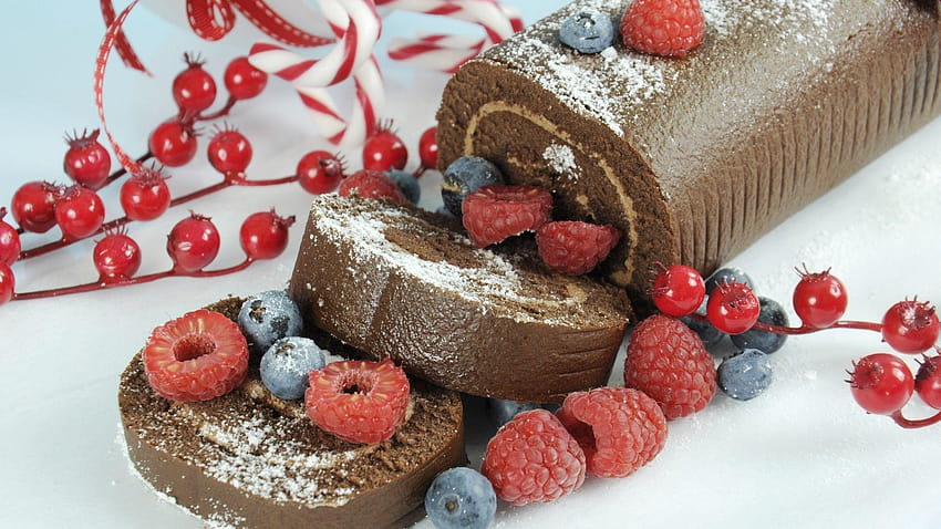 1920x1080 Cake, Raspberries, Sugar Powder, Pastry HD wallpaper