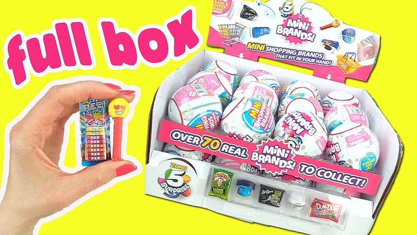 5 Surprise Mini Brands FULL BOX Opening HD wallpaper