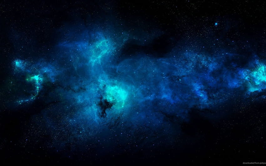 Universitycom Bright Neon Blue Gasses Floating in Space [1920x1080] para seu celular e tablet papel de parede HD