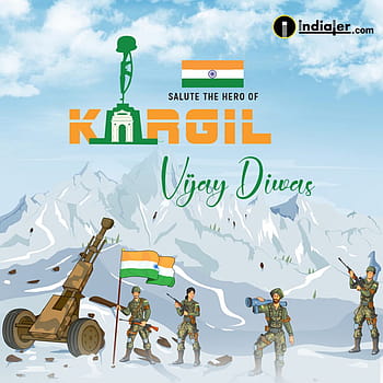 Vector Illustration of Kargil Vijay Diwas Which English Meaning is Kargil  Victory Day. Vector Illustration of Martyr Day in India Stock Vector -  Illustration of beautiful, abstract: 223518438