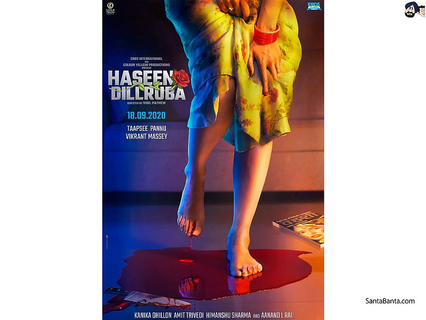 Film thriller Taapsee Pannu dan Vikrant Massey `Haseen Dillruba` Wallpaper HD