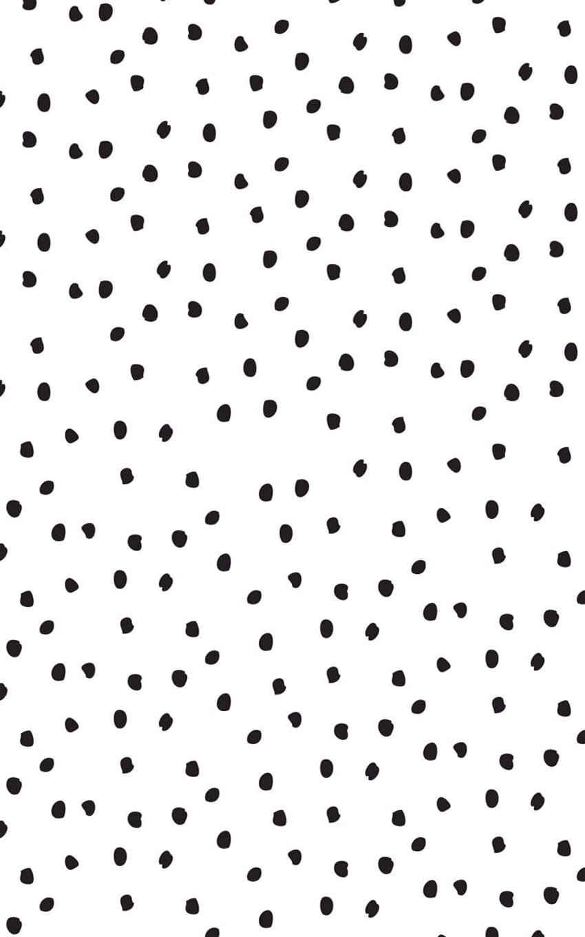 Aesthetic Polka Dot Backgrounds, black and white dots HD phone wallpaper