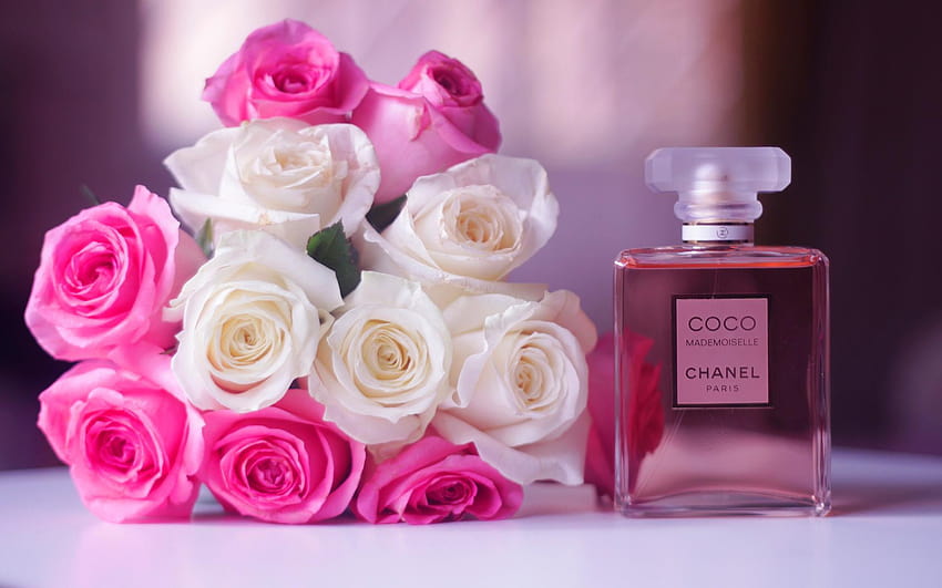 Roses Chanel парфюм : Widescreen : High HD тапет