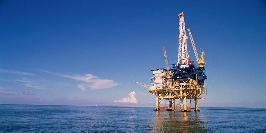 Piattaforma petrolifera, petrolio e gas Sfondo HD