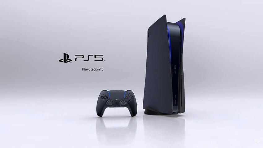 Schwarzes PlayStation 5-Modell: PS5 HD-Hintergrundbild