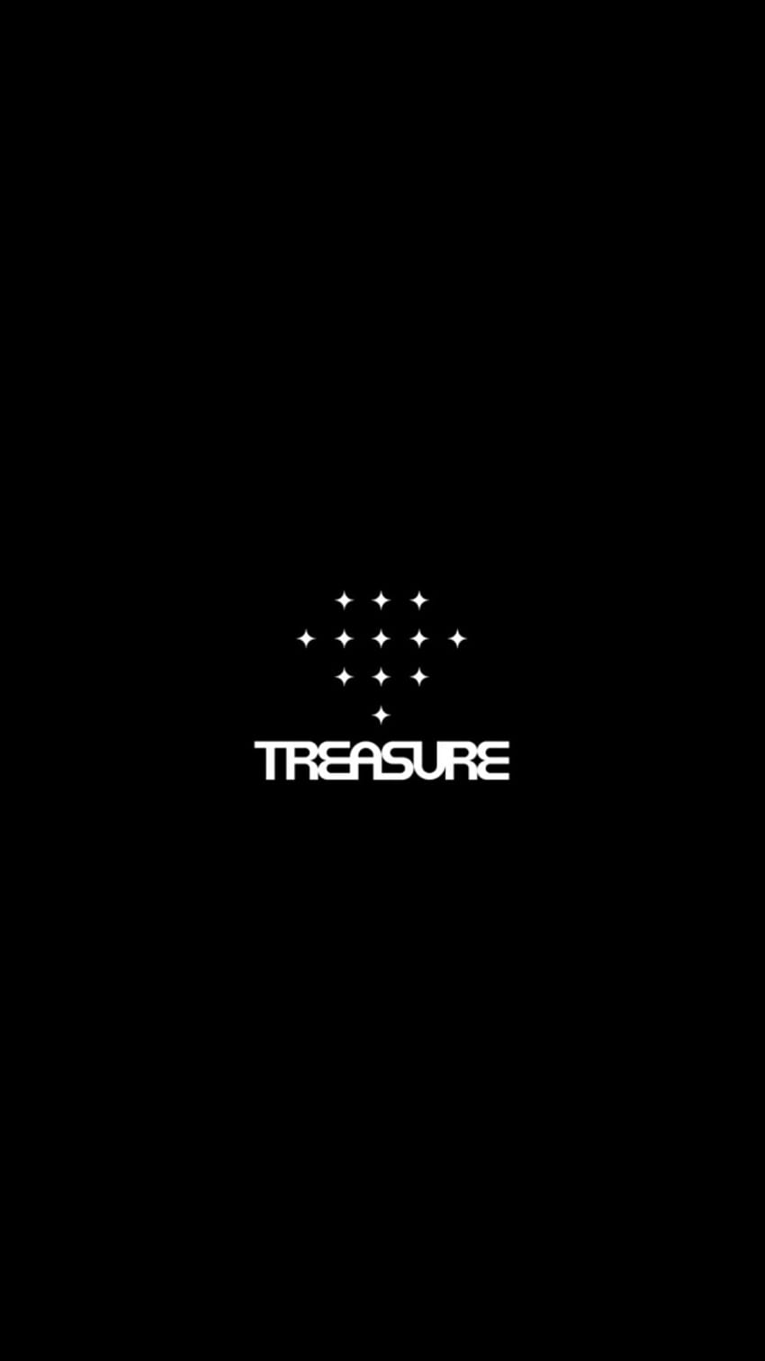 Treasure Logo Lockscreen 12, citazioni dei testi di Treasure Kpop Sfondo del telefono HD