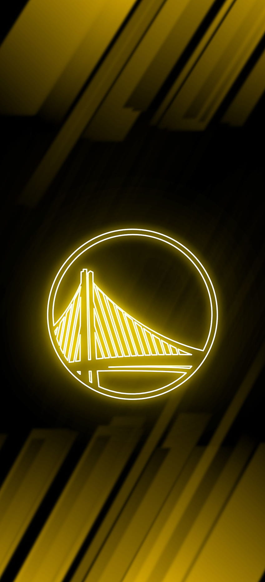 Golden State Warriors Neon, Neon-Basketball HD-Handy-Hintergrundbild