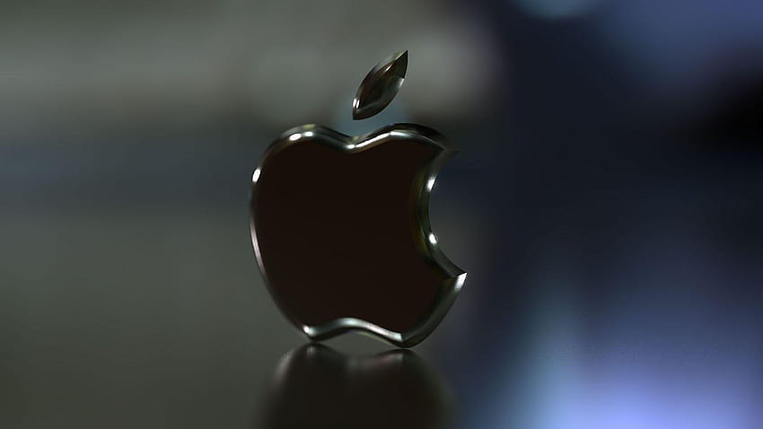 1920x1080 Черно лого на Apple PC и Mac, лого на черна ябълка 1080 HD тапет