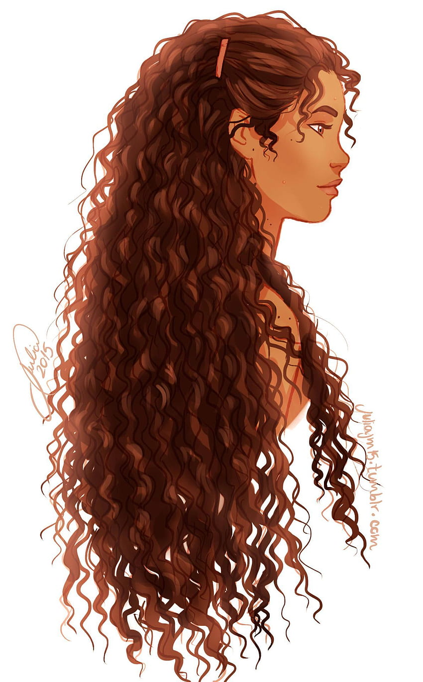 Curly Hair Cartoon, women curly black HD phone wallpaper | Pxfuel