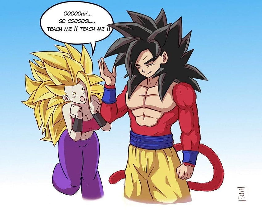 Goku And Caulifla, goku x caulifla HD wallpaper | Pxfuel