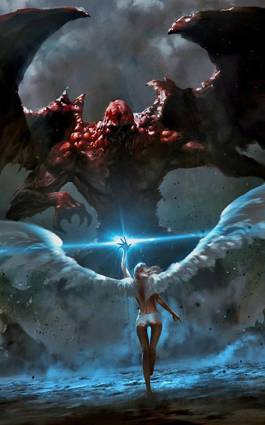 Angel VS Demon Battle Android, Kriegsengel HD-Handy-Hintergrundbild
