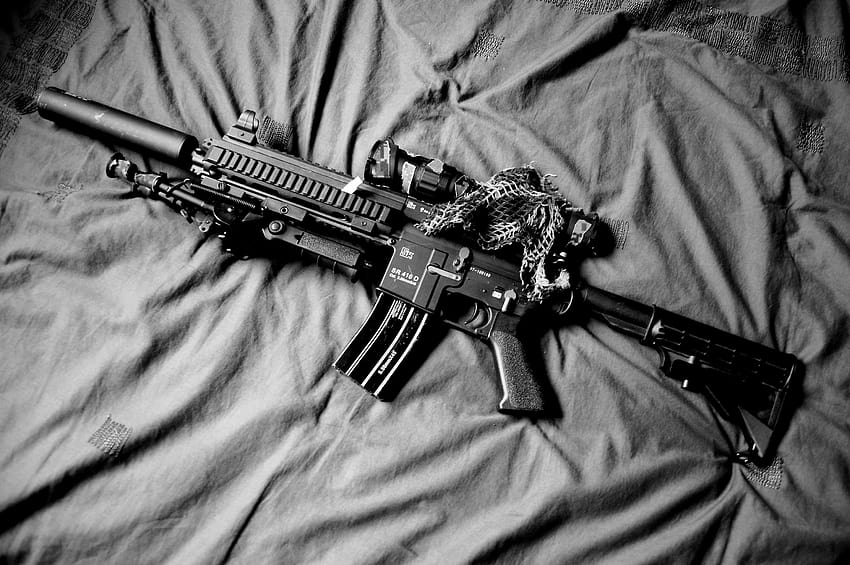 Heckler & Koch 416 arma arma rifle militar ew, m416 papel de parede HD