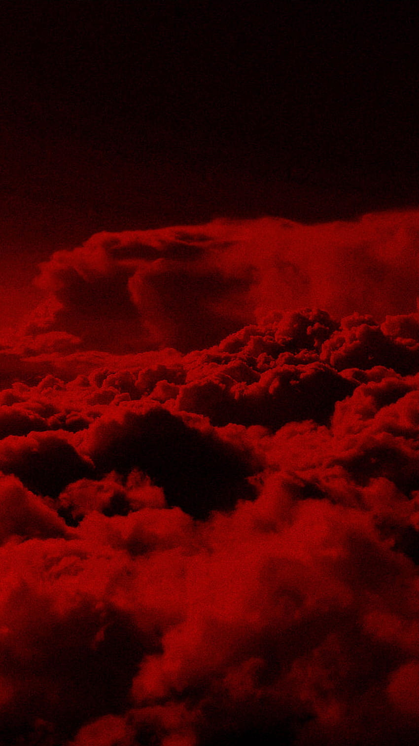 Estetyczne czerwone niebo, estetyczne czerwone niebo Tapeta na telefon HD