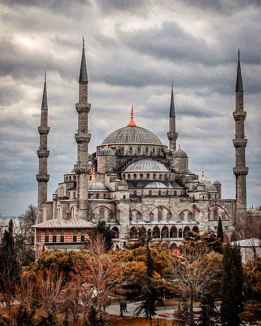 Султан Ахмед, джамия в Истанбул HD тапет за телефон