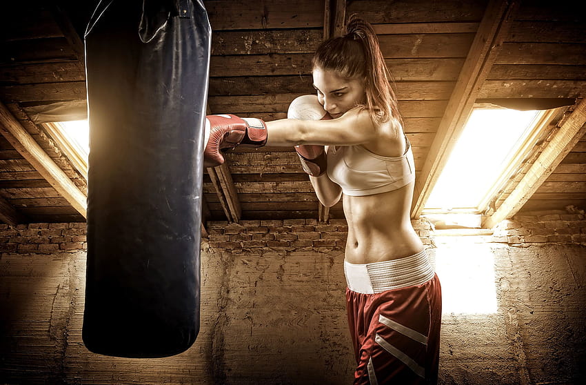 Boxing, Woman, Attic, Workout, Lifestyle / Editor's, boxing women HD wallpaper