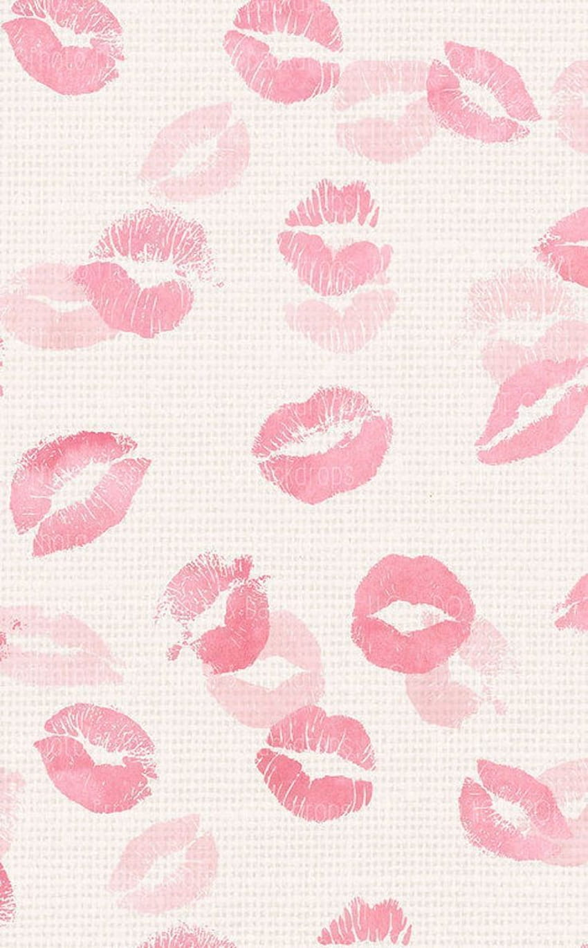 Kisses & Lip Prints graphy Backdrop, Valentine's Day, Holiday, Love, Party, Lipstick, Make up, valentines day retro HD phone wallpaper