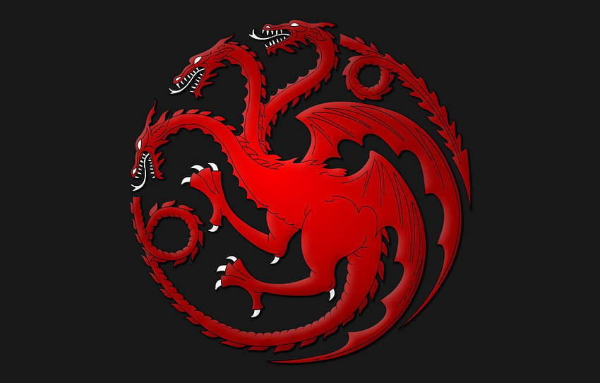 symbol, dragon, Game of Thrones, fire and blood, house of the dragon HD wallpaper