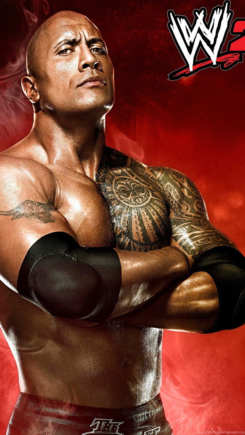 WWE 14 The Rock I Backgrounds, 모바일로 돌아온 록 HD 전화 배경 화면