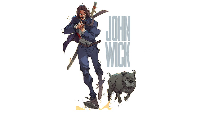 John Wick Ultra, John Wick avec chien Fond d'écran HD