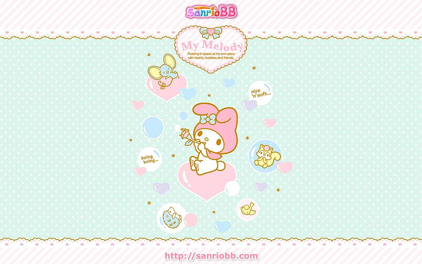My Melody Sanrio, aesthetic my melody pc HD wallpaper