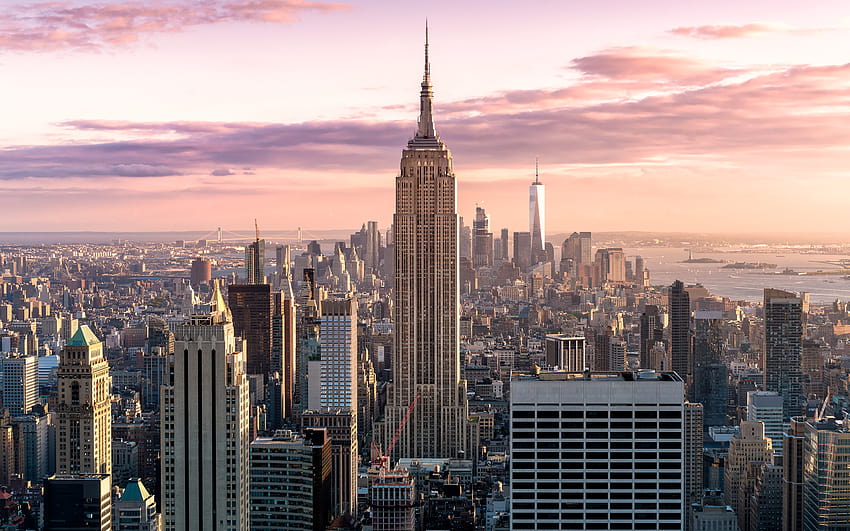Manhattan Skyline New York City, manhattan new york HD wallpaper