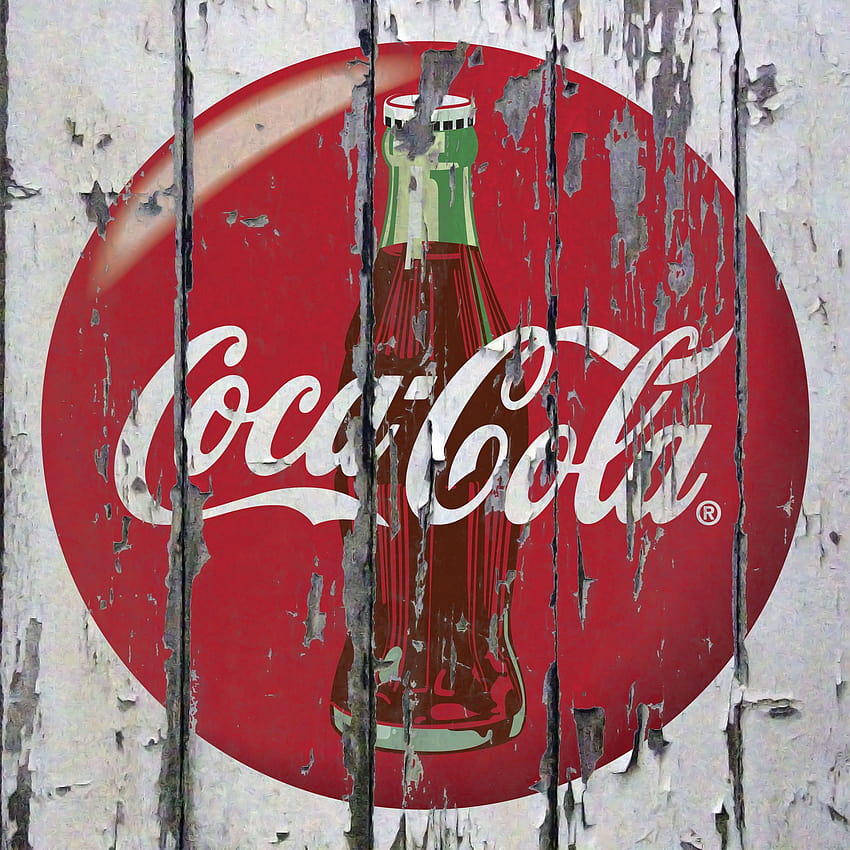 Vintage Coca Cola Group, retro advertisement HD phone wallpaper