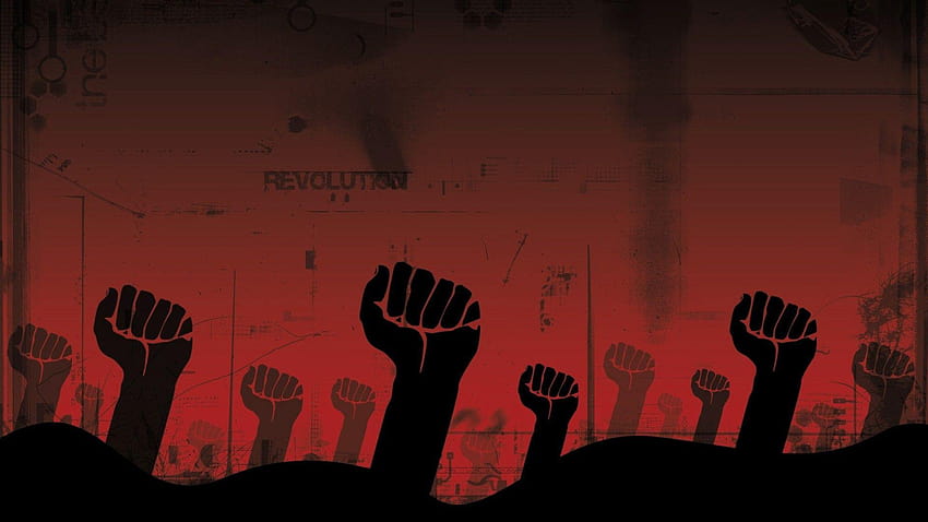 комунизъм, черен, дом, червен, революция, протест, социализъм HD тапет