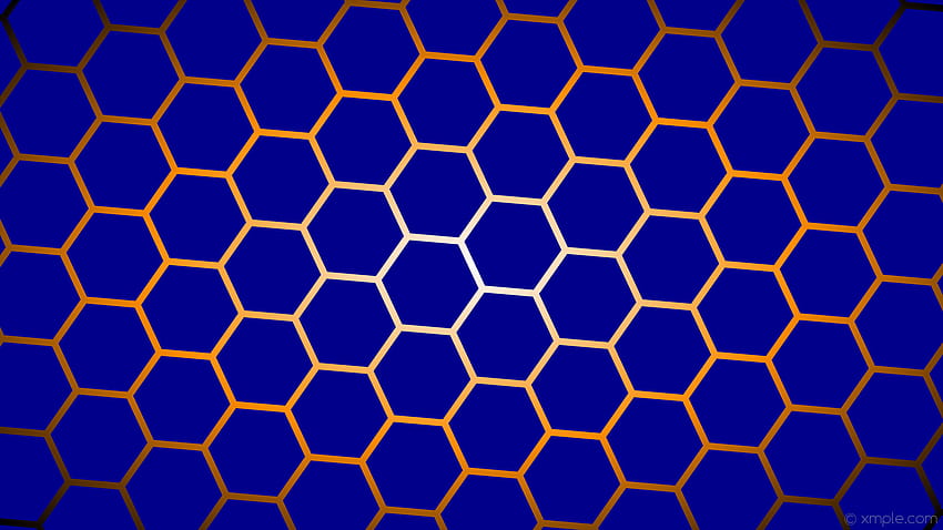 8 Black Hexagon, white blue hexagon HD wallpaper