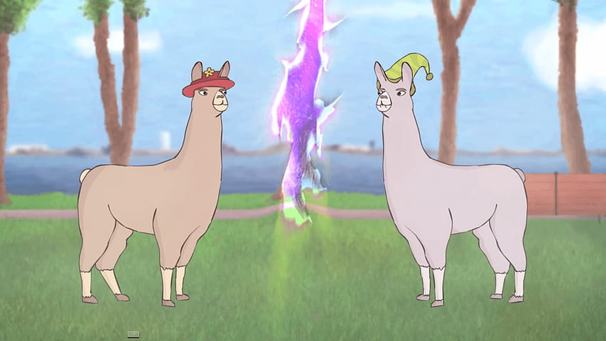 Llamas with Hats 5 HD wallpaper