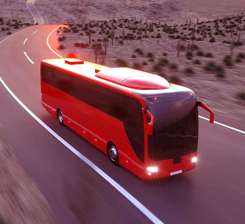 Red Bus Booking HD wallpaper