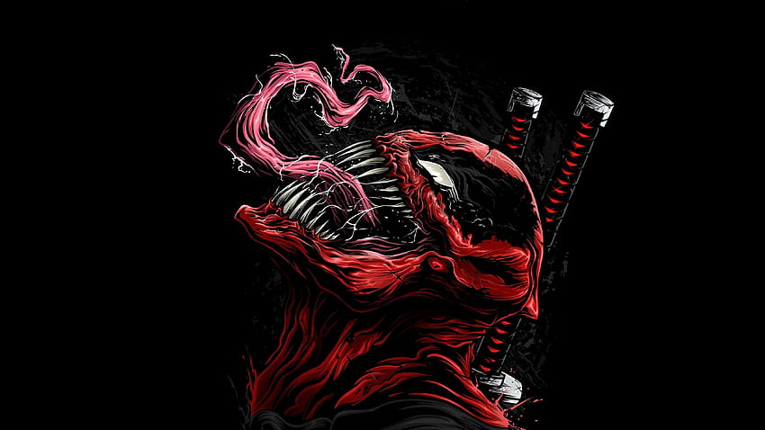 Venom, Deadpool, Crossover, Creative Graphics / Most, venom amoled HD wallpaper