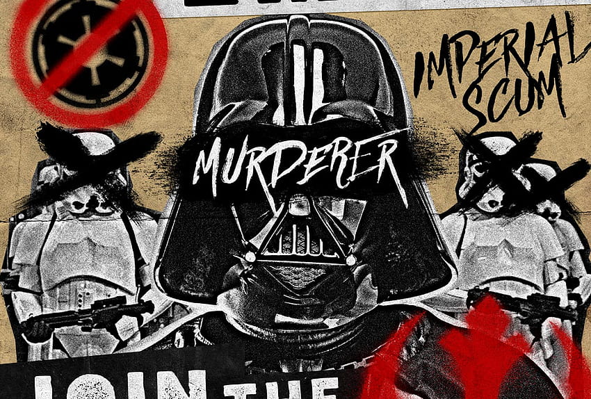 Come creare un poster sgangherato di propaganda di Star Wars in luppolo, propaganda di Sfondo HD