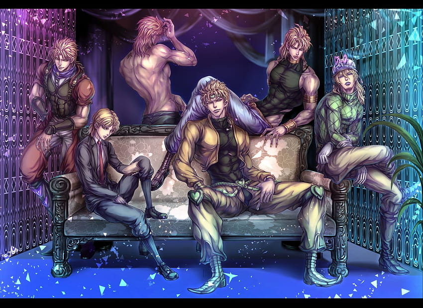 alle männlichen blonden haare couch diego brando dio brando jojo no kimyou, dio die welt HD-Hintergrundbild