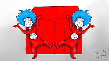 Thing 1 and Thing 2 Puppets  Free Printable Template  Moms and Crafters