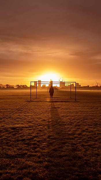 soccer sunset wallpaper