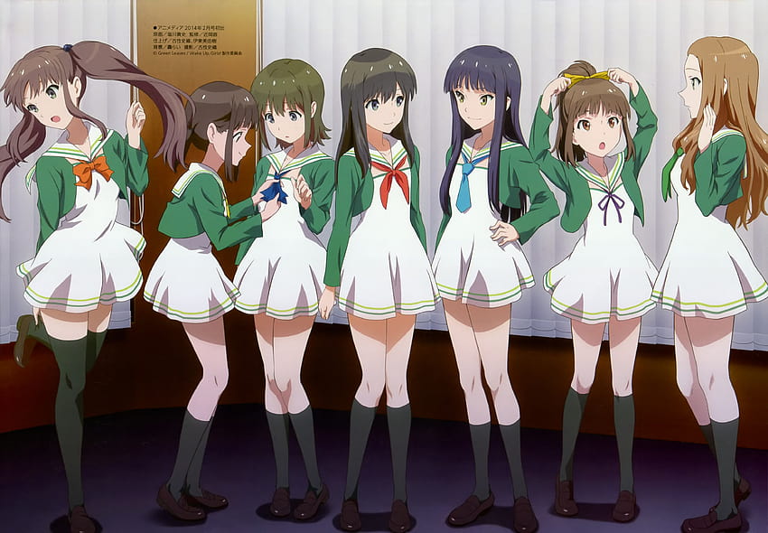 Wake Up Girls!, anime girls school group HD wallpaper